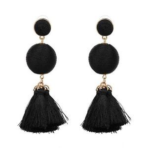 ETHNIC LONG TASSEL EARRINGS